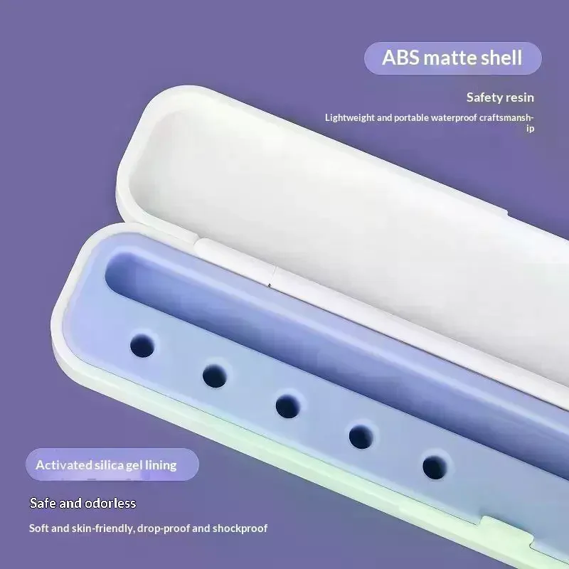 ABS Silicone Storage Box For Pencil Nib Holder Stand Protective Cover For Pencil Portable