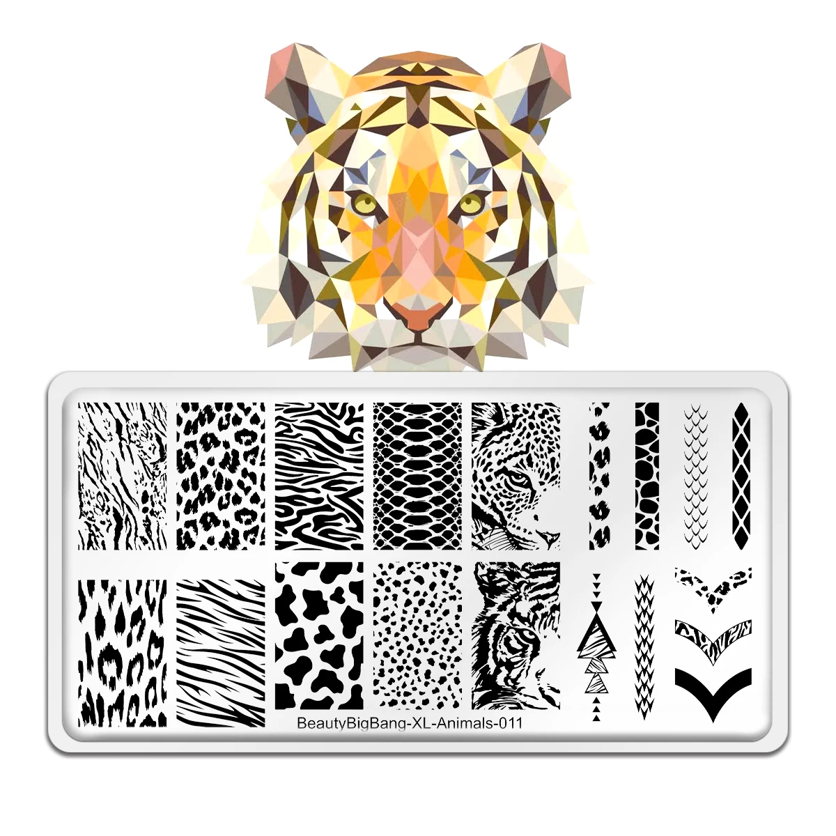 BeautyBigBang 2023 New Animals Nail Stamping Plates DIY Leopard Serpentine Zebra Nail Art Stencil Stamping Template Plate