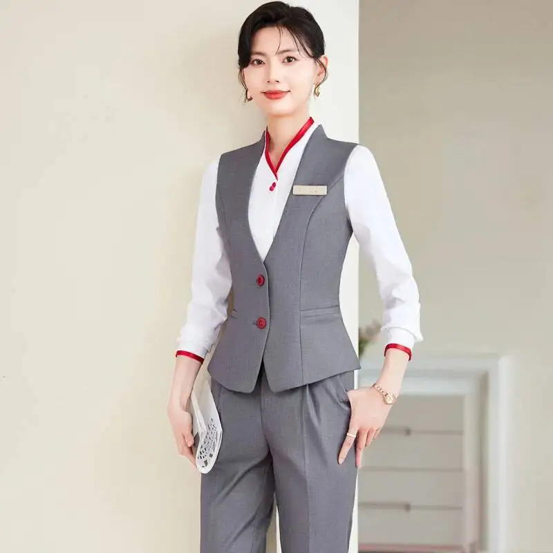 Plus Size 5XL Formal Pantsuits Elegant Styles for Women Business Work Wear Professional Office Ladies Career Interview Outfits