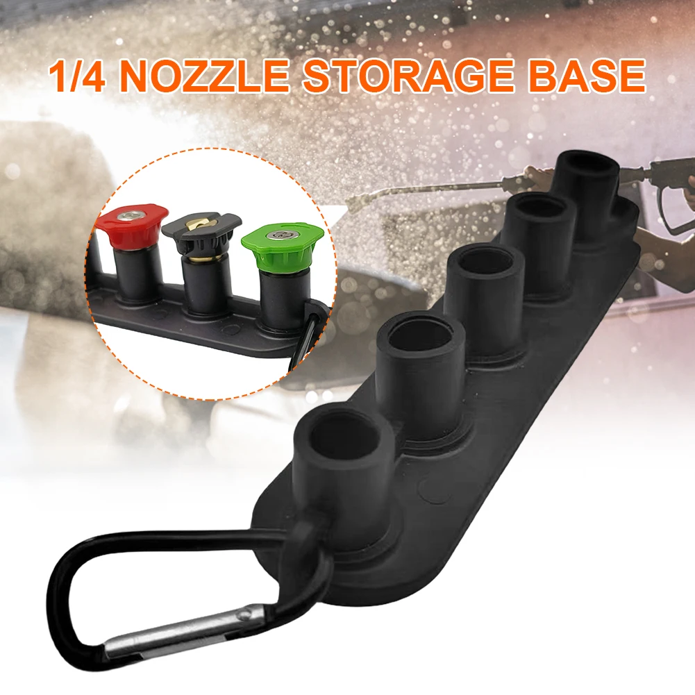 Spray Washer Lance Base 5/7 Holes Spray Nozzle Tips Set Holder Holds 5/7 Nozzle Tips Spray Nozzle Sets Stand Daily for Garden