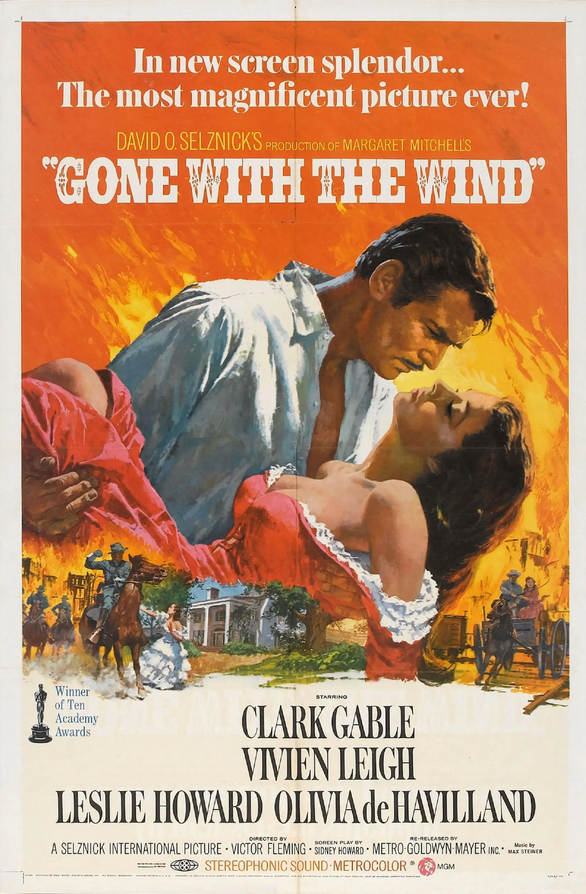 Film Gone with the Wind (1939) Poster Prints Muursticker Home Decor Bar Cafe Art Painting