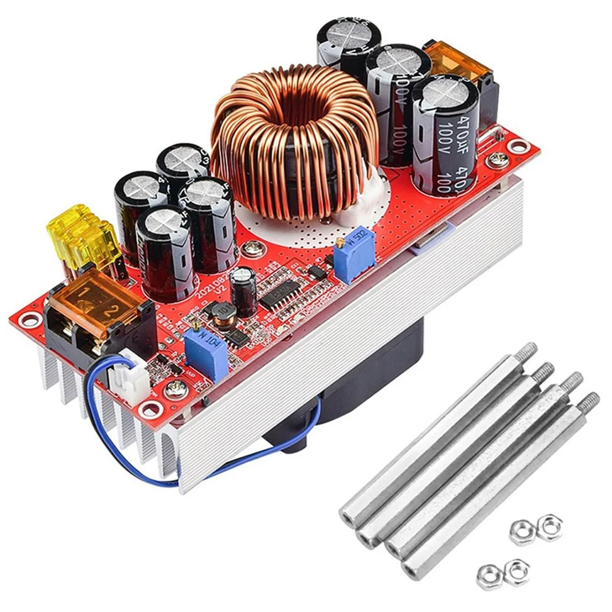 【CHYY HOT】 1800W DC-DC Boost Converter 40A ปรับแรงดันไฟฟ้า 10-60V ถึง 12-90V สําหรับการใช้งานกําลังสูง