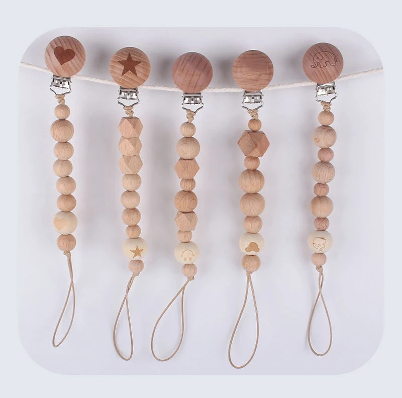 ABCPICK Faceted beech Wood Bead 100pcs 10-20mm Unfinished Natural Geometric Figure Polygon Wooden Beads For DIY Teether