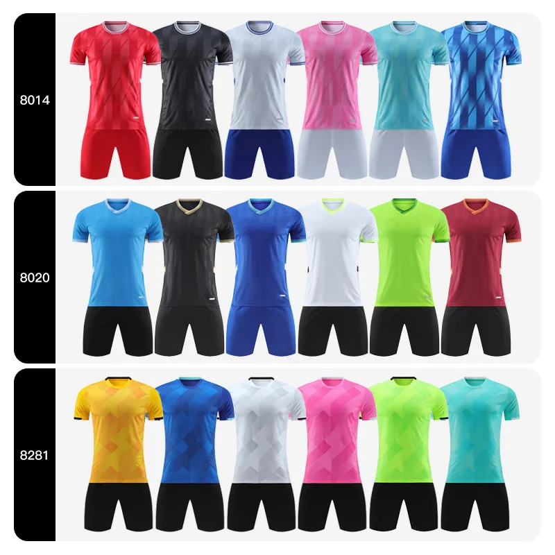 Customize New Jerseys Adults Kids Football Uniforms Shirts Team Training Futsal Sportswear Kit Training Tracksuit Child Sports