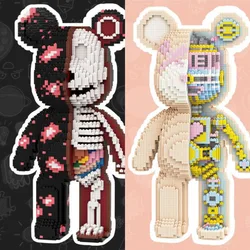 Large Series Violents Bear Building Blocks Assembled Toys DIY Adult Educational Children's Toys Birthday Gift Model Dolls Toys