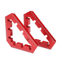 45/90 Degrees L-Shaped Auxiliary Fixture Splicing Board Positioning Panel Fixed Clip Carpenter Square Ruler Woodworking Tools