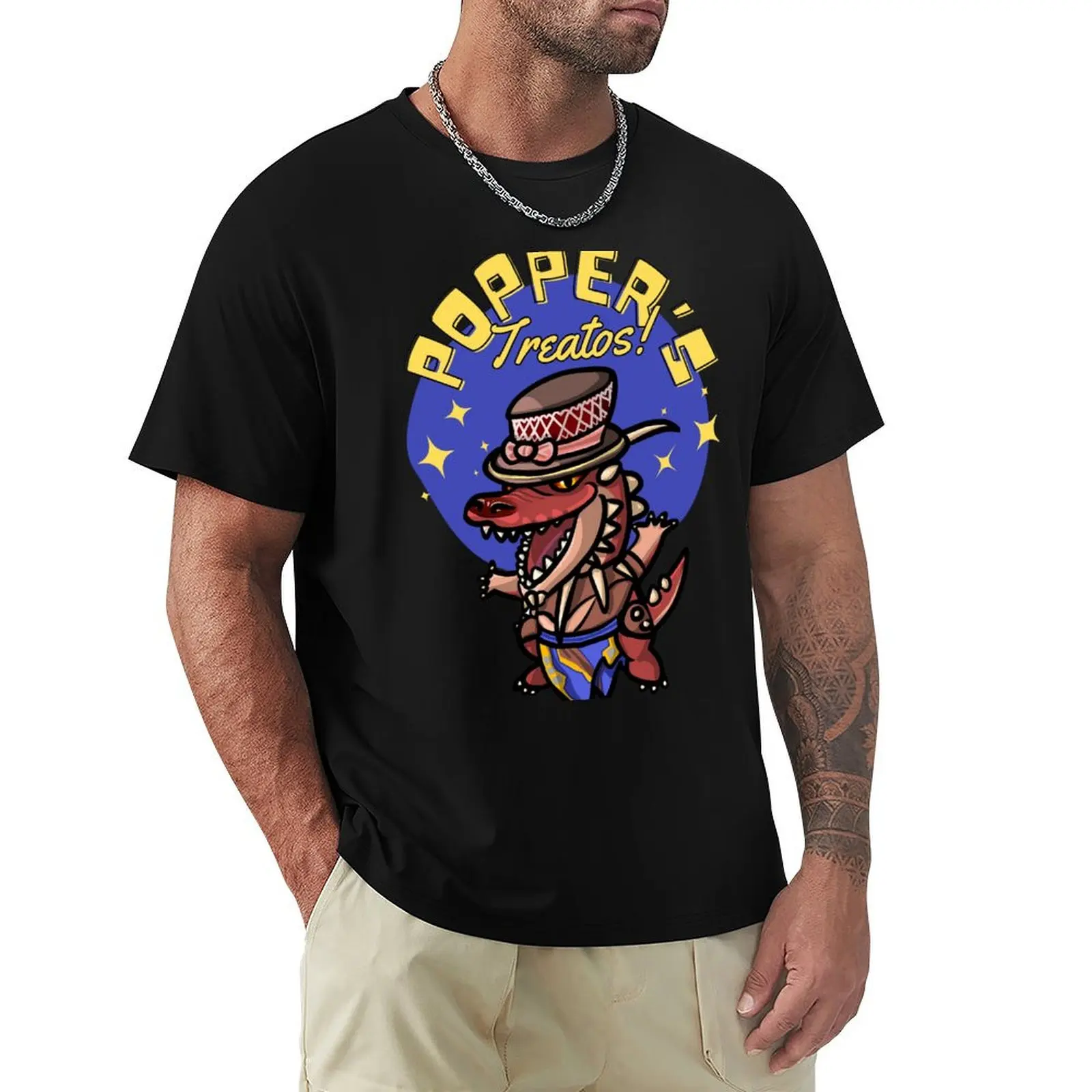 Popper's Treatos! (Popper Sells Good Stuff) T-Shirt Plus Size Street Style Tee