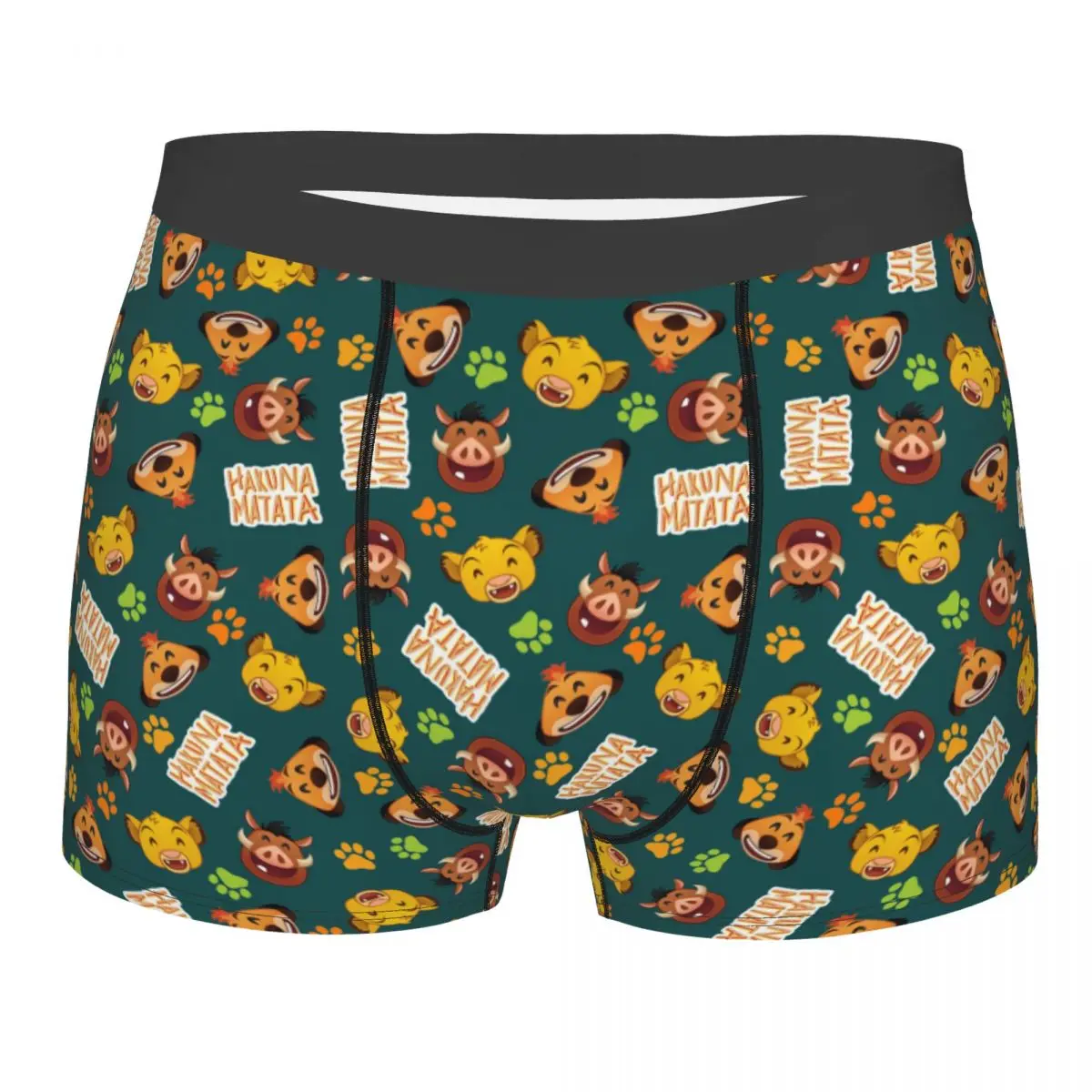 Custom King Lion Hakuna Matata Boxer Shorts For Men 3D Print Cartoon Movie Pattern Underwear Panties Brief Breathable Underpants