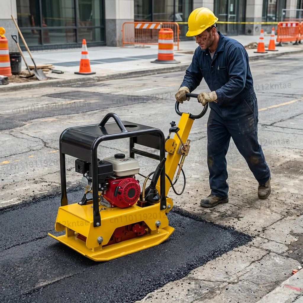 Hot 160KG High Efficiency Vibratory Plate Compactor Thickness Plate  Series Centrifugal Force for Soil Asphalt Gravel Compaction