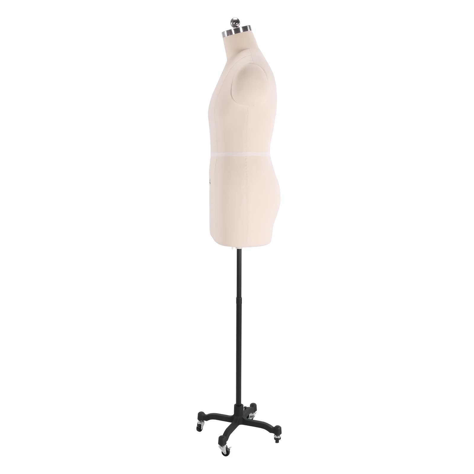 

Pinnable Dressmaker Dummy with Stand Height Adjustable Adult Mens Body Dummy Easy Assembly with Wheels for Tailoring