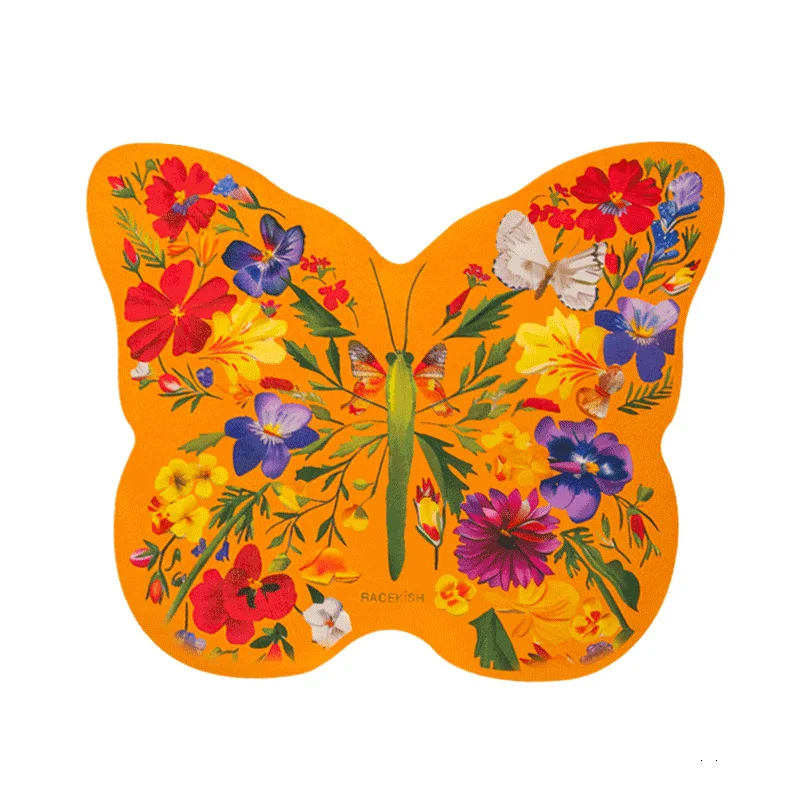 Retro fashion, green butterfly powder butterfly diatom mud pad home bathroom bathroom decoration pad