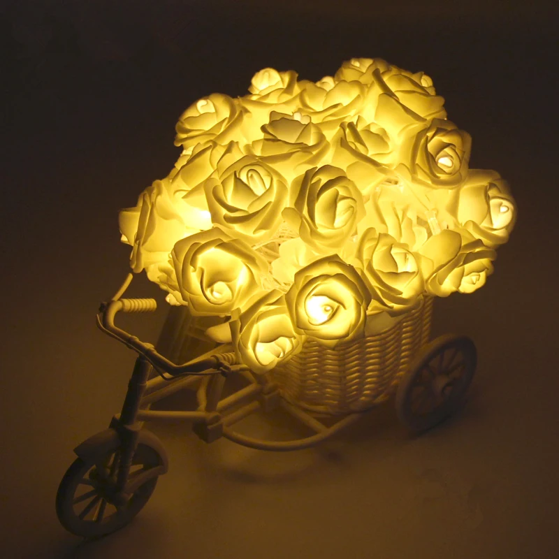

5 M Rose String Lights Christmas Outdoor Decor Weddings and Events Decoration Indoor