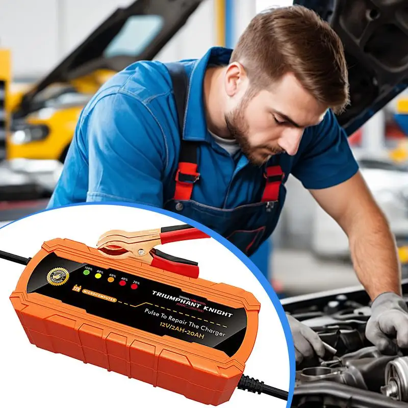 Smart Car Battery Charger Pulse Charger Smart Charger Lead Acid Battery Charger Automatic Battery Maintainer Auto Battery