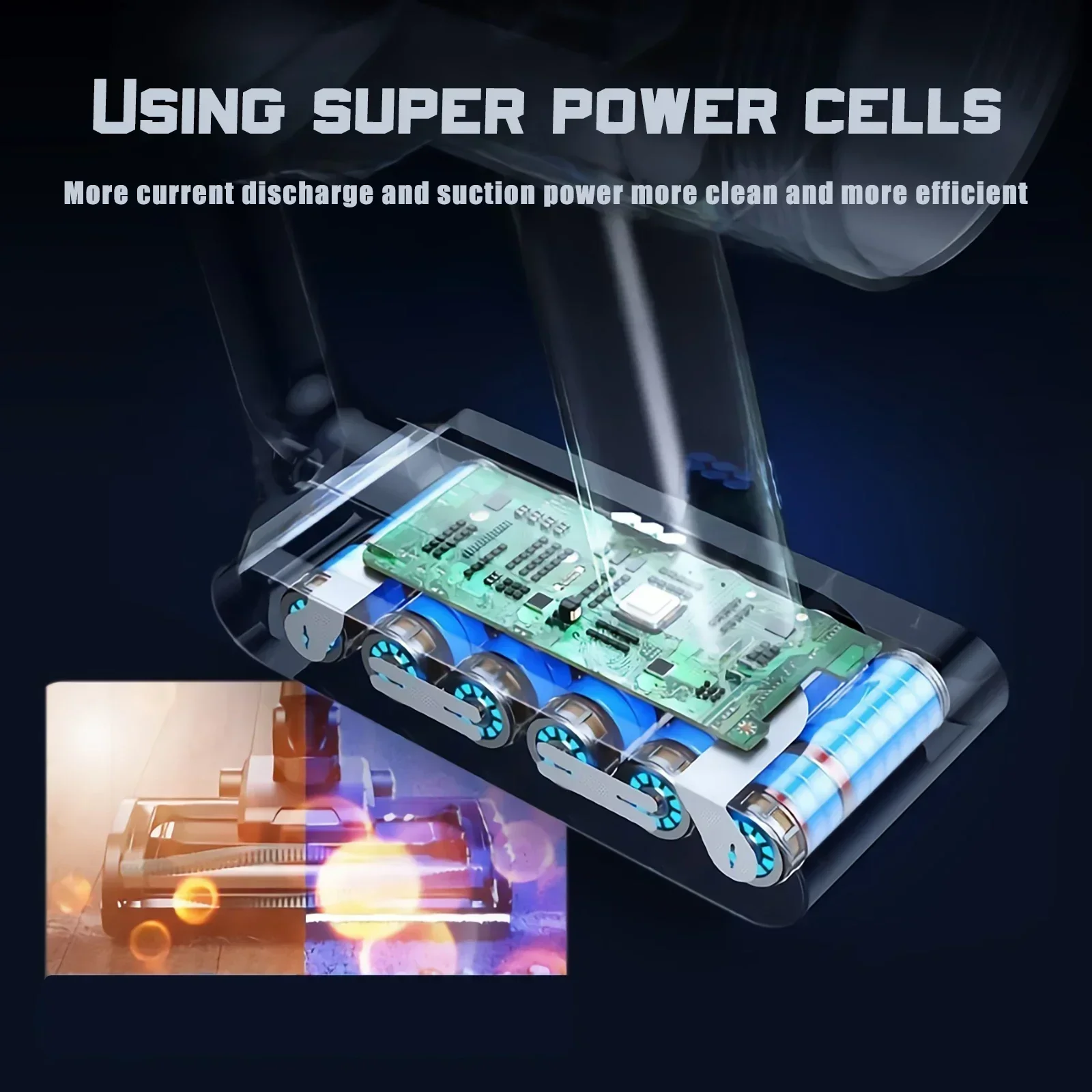 For Dyson 6000mAh V6 V7 V8 V10 Rechargeable Bateria SV10 SV11 SV12 SV09 Vacuum Cleaner Battery + Vacuum cleaner pre-post filter image 4
