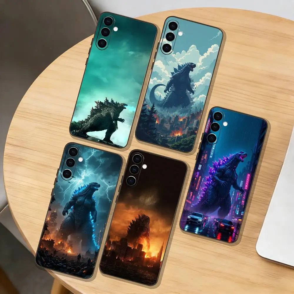 

Japan Monster G-Godzillas Phone Case For Samsung Galaxy A73,A72,A71,A70,A53,A52,A51,Others Soft Black Cover