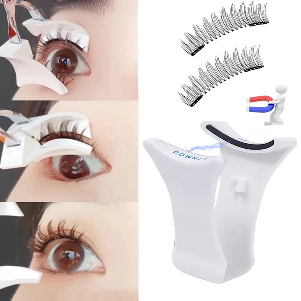 Professionelle Wimpern Pinzette Curler Clip Clamp Make-Up 3D Nerz Wimpern Pinzette Magnetische Wimpern Verlängerung Applikator Falsche – Detail 3