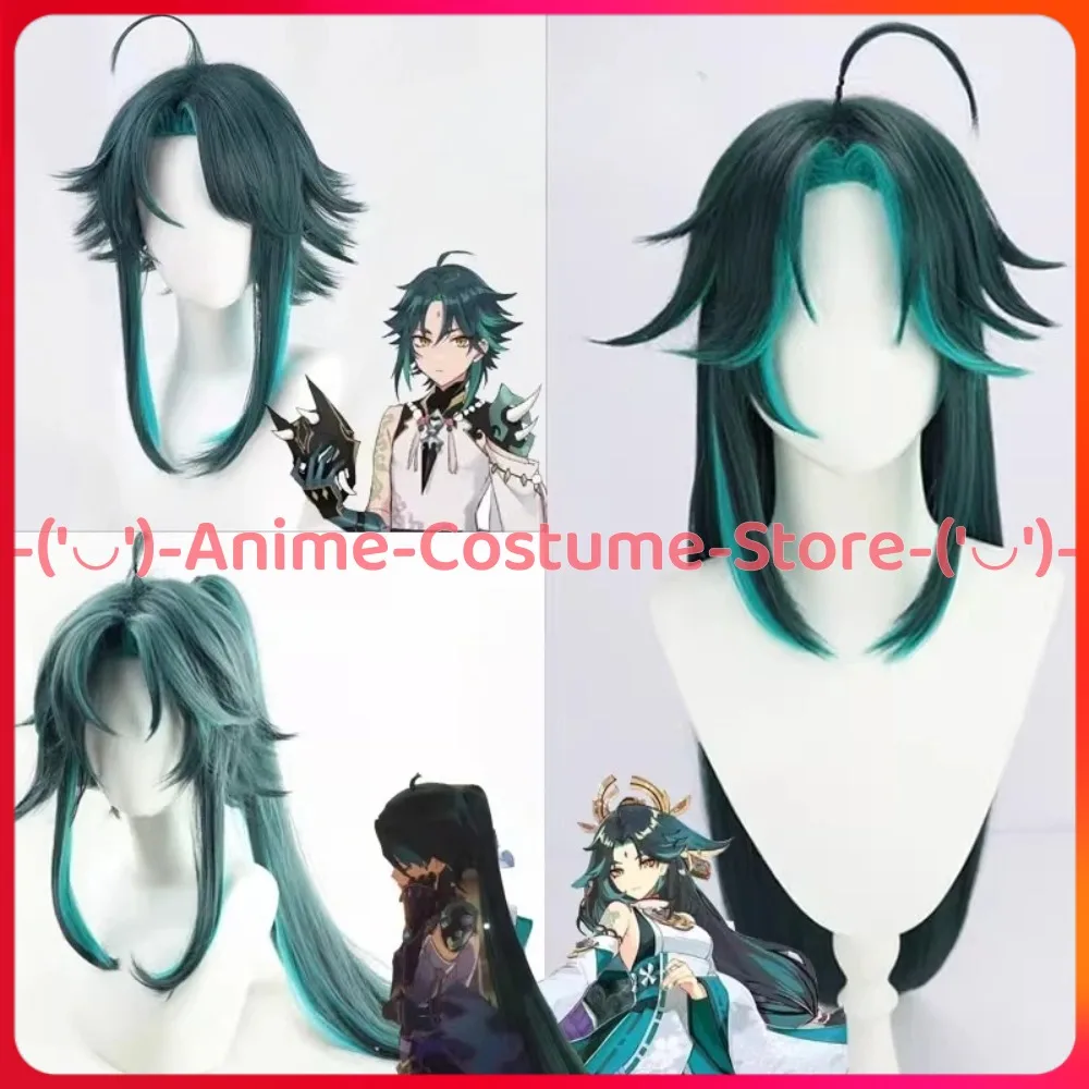 

Genshin Impact Xiao Vigilant Yaksha Косплей Парик Аниме Игровой Персонаж Хэллоуин Карнавальные Вечерние Парики Термостойкие Синтетические Волосы