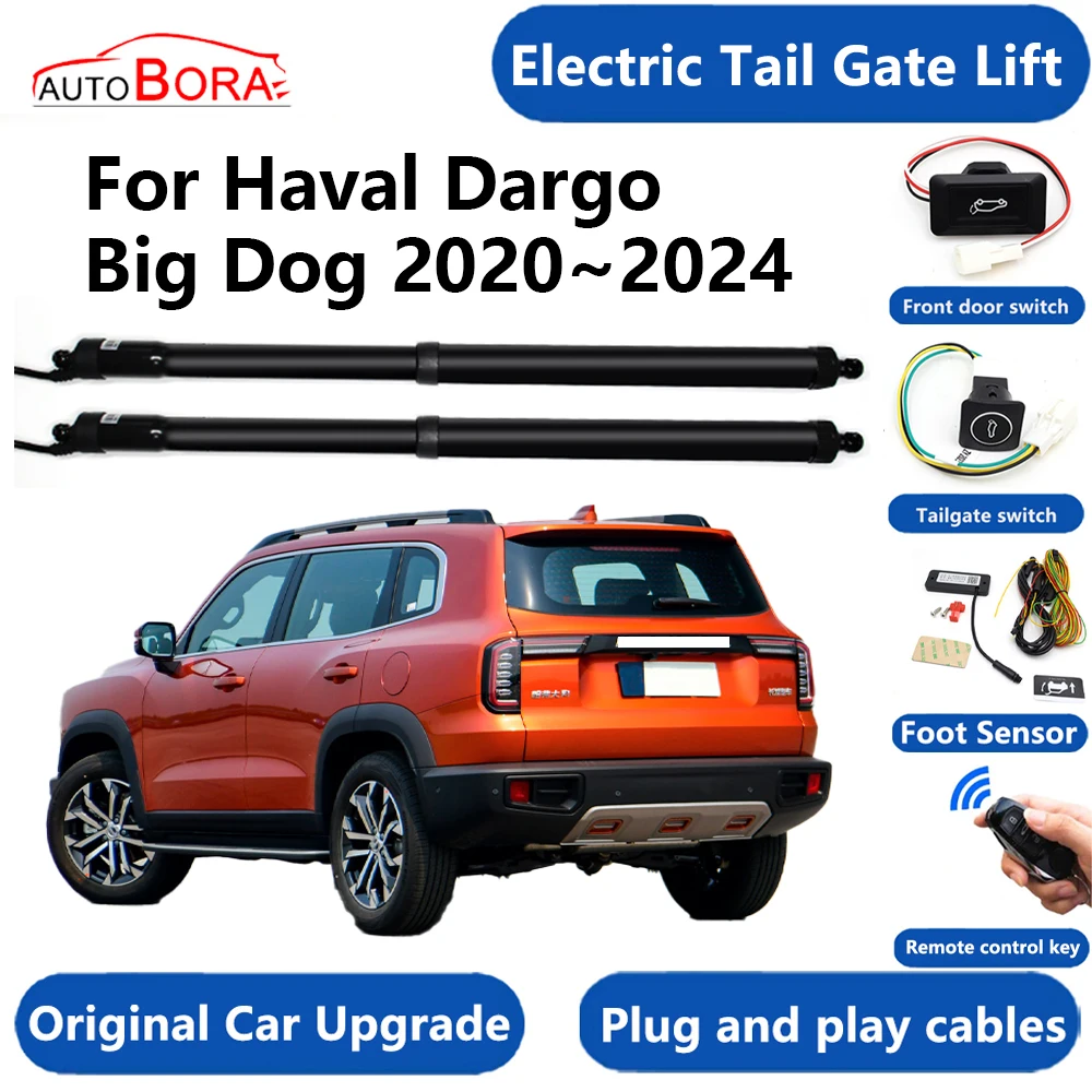 

AutoBora Car Electric Tail Gate Lift System Power Liftgate Kit Auto Automatic Tailgate Opener for Haval Dargo Big Dog 2020~2024