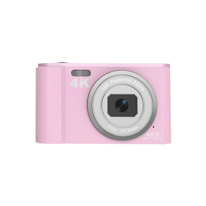 Kamera Digital Hd 48 Juta Piksel Baru Kamera Mini Perekam Pemotretan 4K Layar 2.8 Inci Kamera Zoom 16X dengan Kamera Mini Tali