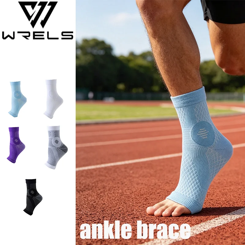Compression Ankle Socks Open Toe Breathable Running Football Ankle Protector Sweat Absorbing Relief Pain Outdoor Ankle Socks