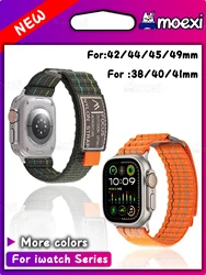 Band For HK9 ULTRA GEN 2 Gen3 HK10 PRO MAX HK8 Ultra Smart Watch HK9 PRO S9 Leather Nylon Loop Strap Smartwatch Band Accessories