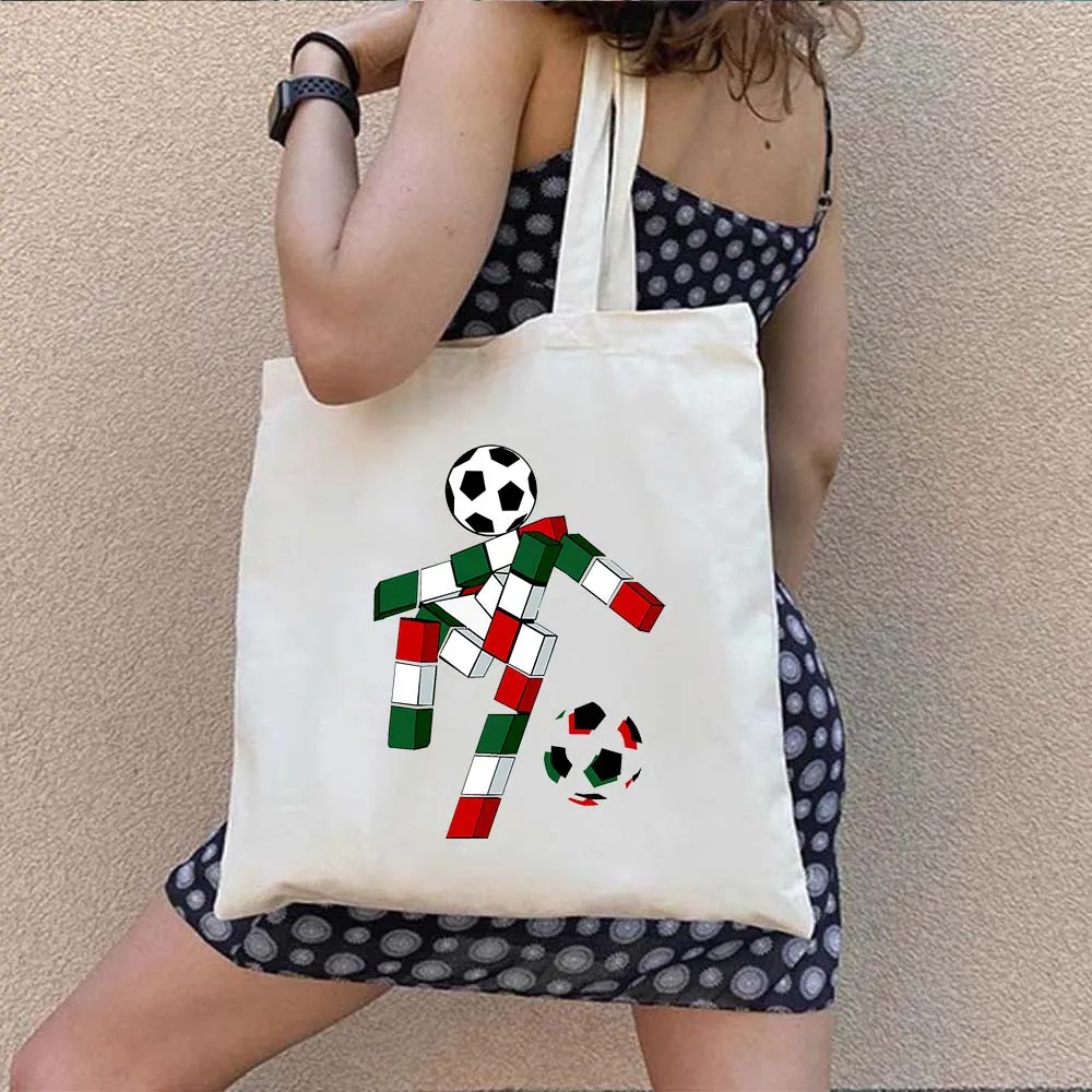 Ciao Bella Italian Map Flag Cinque Terre Duomo Florence Italy Quotes Italia Football Shoulder Canvas Totes Bags Shopper Handbags