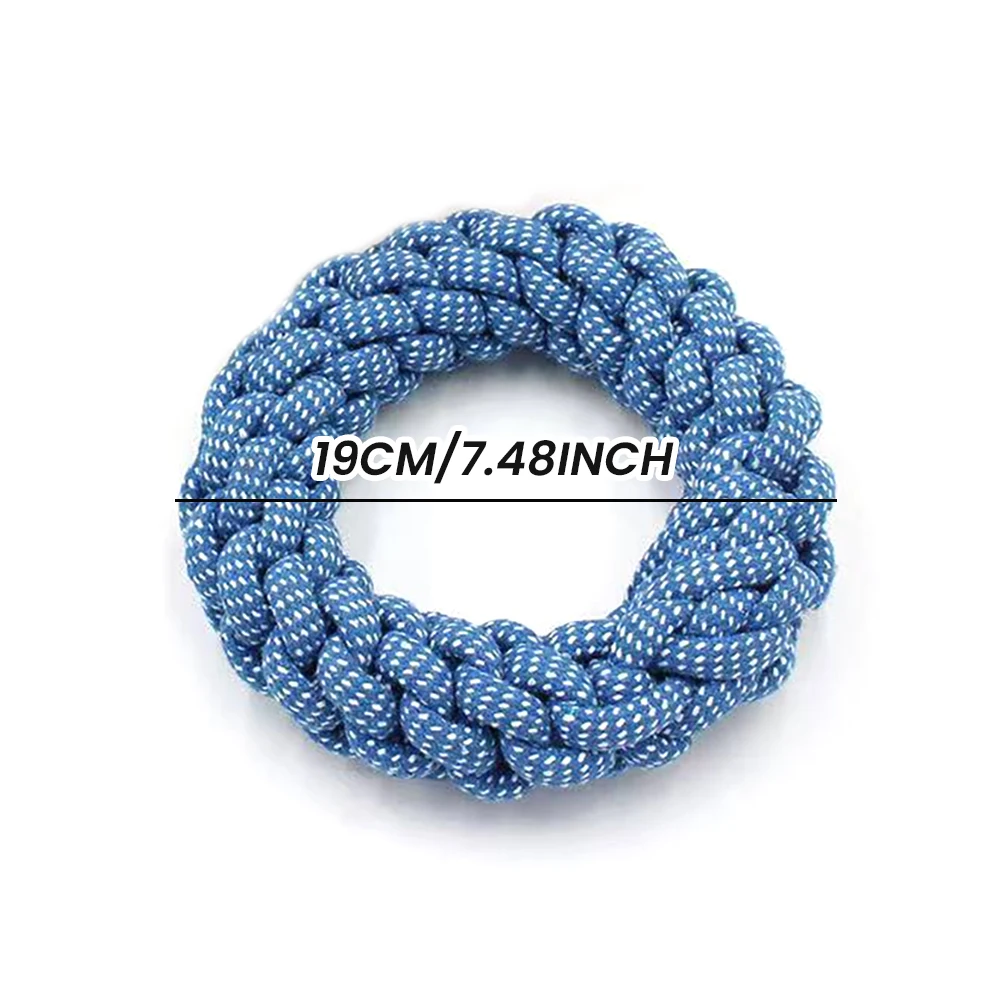 New Dog Chew Toy Bite Resistant Rope Knot Cats Dogs to Relieve Boredom Teeth Grinding and Cleaning Pet Training Supplies