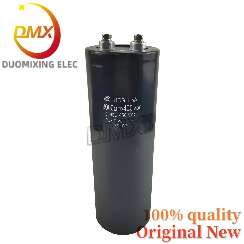 100% الأصلي 19000UF400V 90*190 مللي متر HCG F5A 400VDC19000MFD 90X230 مللي متر 90*250 مللي متر عالية الجودة الألومنيوم مُكثَّف كهربائيًا