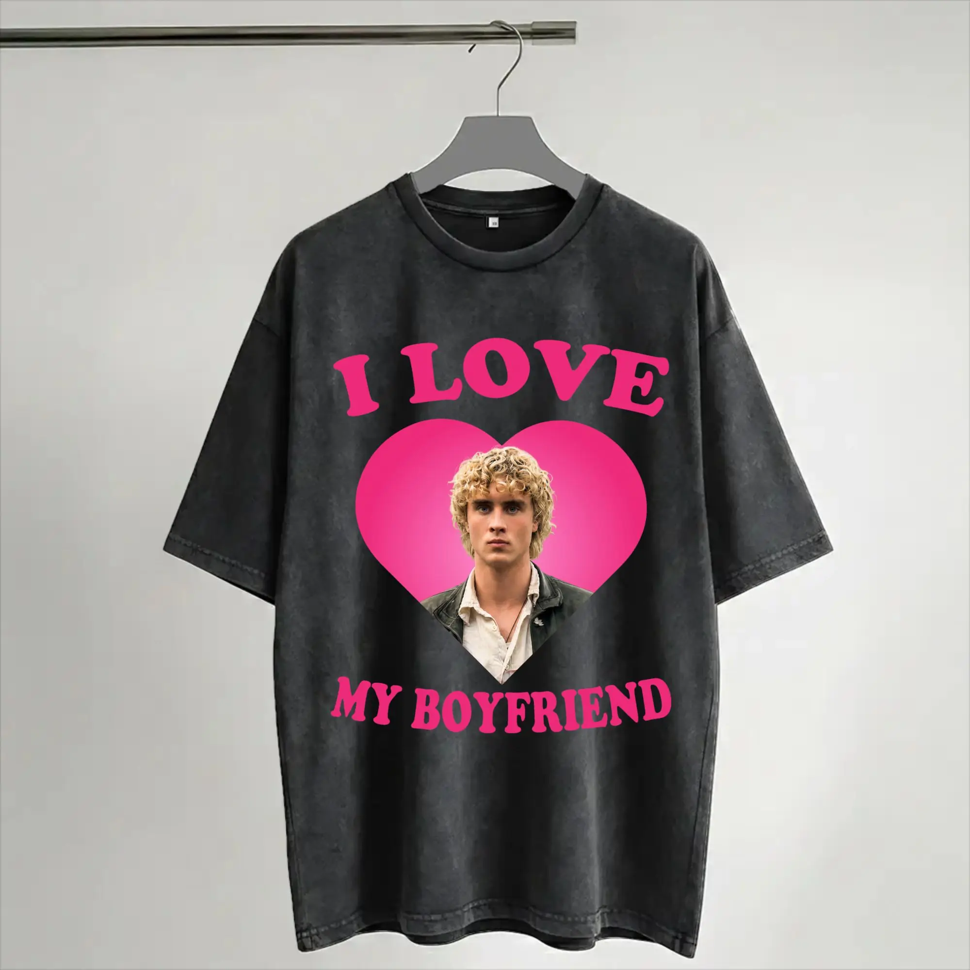 I love my boyfriend Joseph hunger games  Accessories Washed T Shirts for Men Women Streetwear Hip Hop T-Shirts