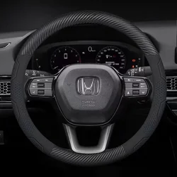 Car Steering Wheel Cover For Honda Fit Civic City Accord BR-V CR-V HR-V Jazz Passport Pilot WR-V Type-R Insight BRIO SI Stepwgn