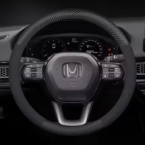 Car Steering Wheel Cover For Honda Fit Civic City Accord BR-V CR-V HR-V Jazz Passport Pilot WR-V Type-R Insight BRIO SI Stepwgn