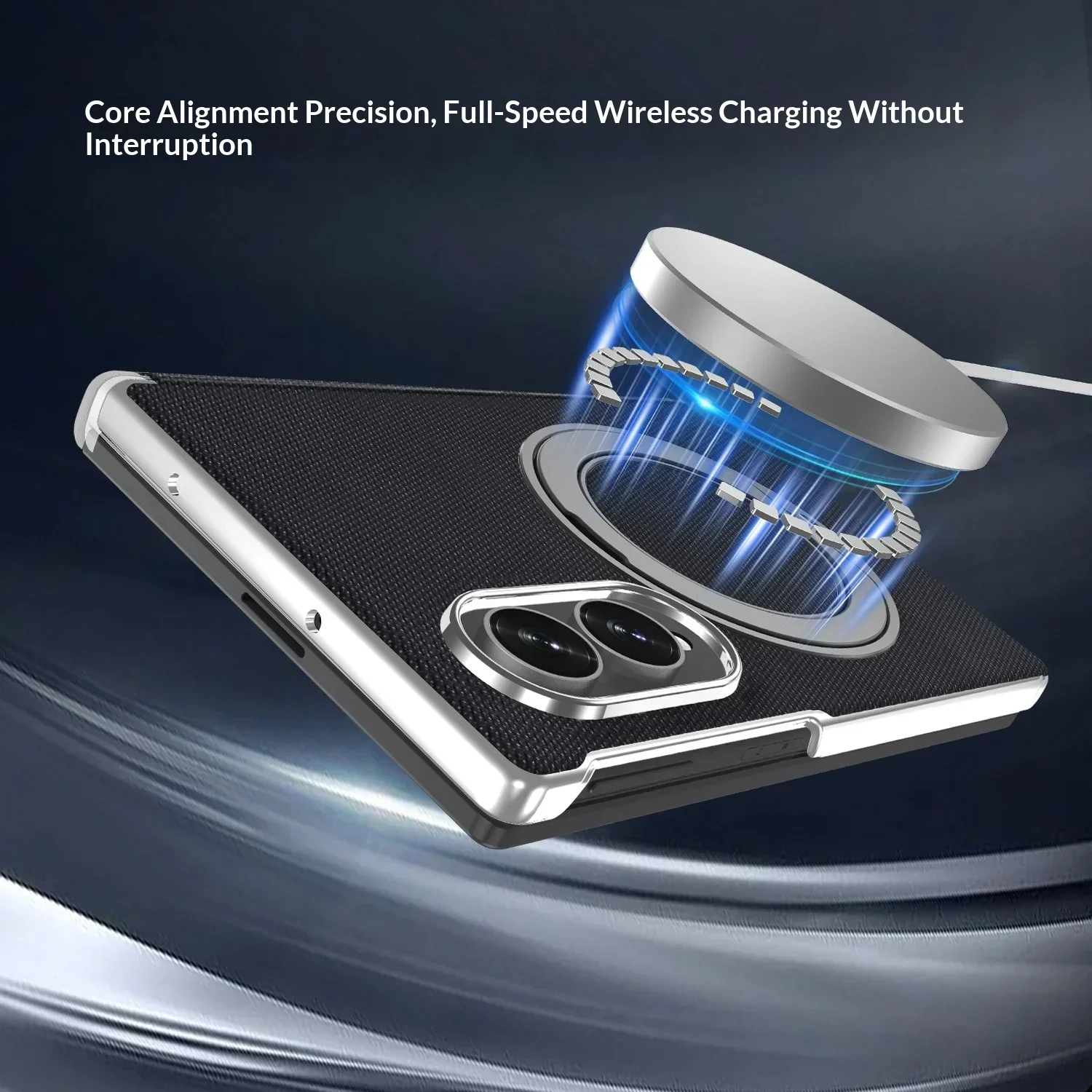 For Samsung Galaxy Z Fold 8 Wide Case Luxury leather Foldable Magnetic magsafe rotating bracket ultra-thin protective cover