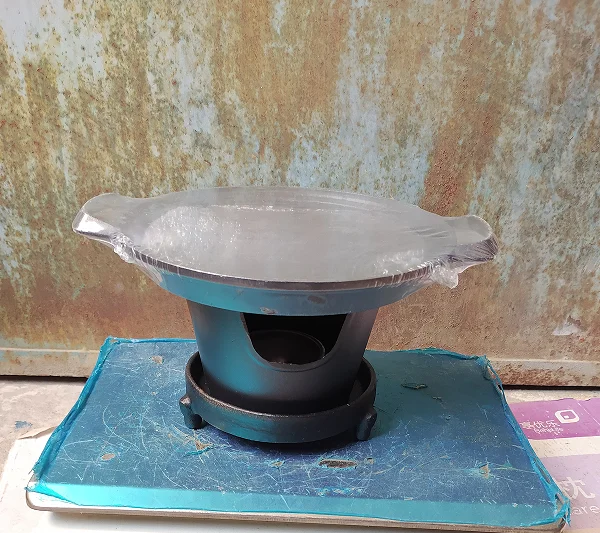 

Mini aluminum alloy barbecue grill portable BBQ stove single stove cast iron base 080-3