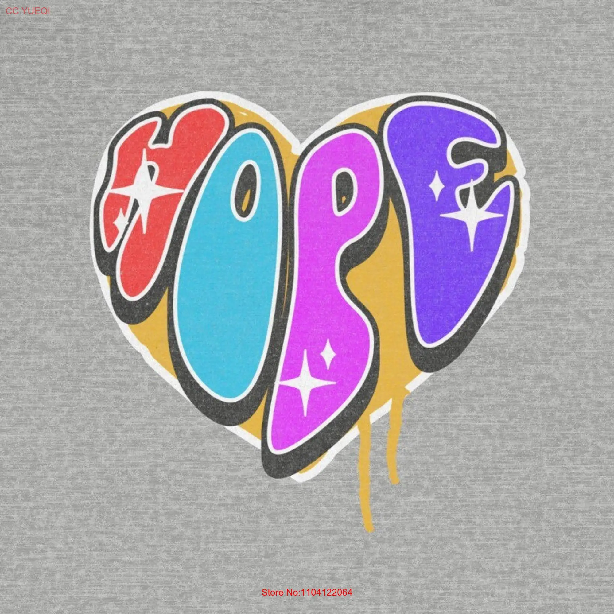 Hope Artistry Designer T Shirt with Vintage Flair long or short sleeves