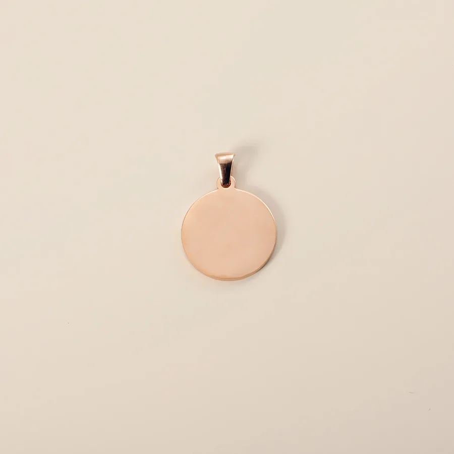 Fnixtar 20 Stück Edelstahl runde Scheibenanhänger mit Verschluss DIY Halskette Schmuck Zubehör hochglanzpoliert Großhandel – Detail 8