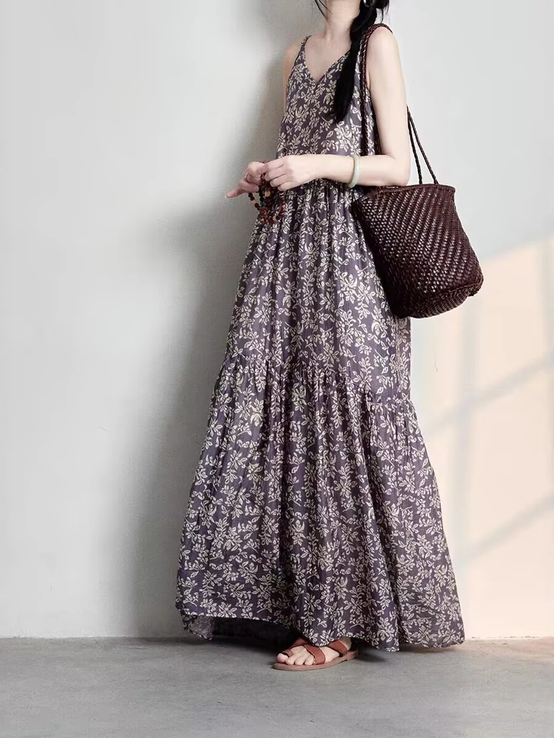 Elegant Japanese Style plus Si - Linen Dress Wrap ulasan dan harga