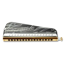 Suzuki Tremolo Chromatic Harmonica, 64 Notes, 16 Holes Mouth Organ, ABS Comb, Tonal Range, C3 - D7 Musical Instruments, SCT128