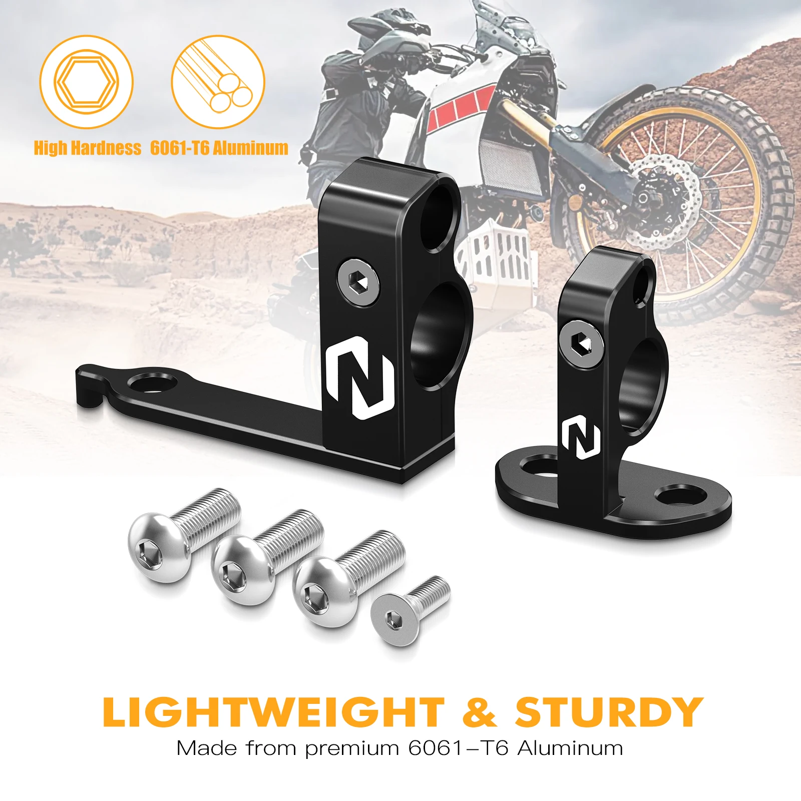 For Yamaha Tenere 700 Rear Brake Line Hose Snap Clamp Tenere 700 T700 XTZ 700 2019-2024 Rally Edition 2020-2023 2024 World Raid view 6
