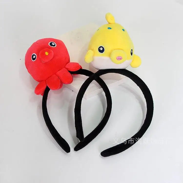 Cartoon Octopus Hair Hoop Ocean Park Japanese and Korean Cute Frog Head Hoop