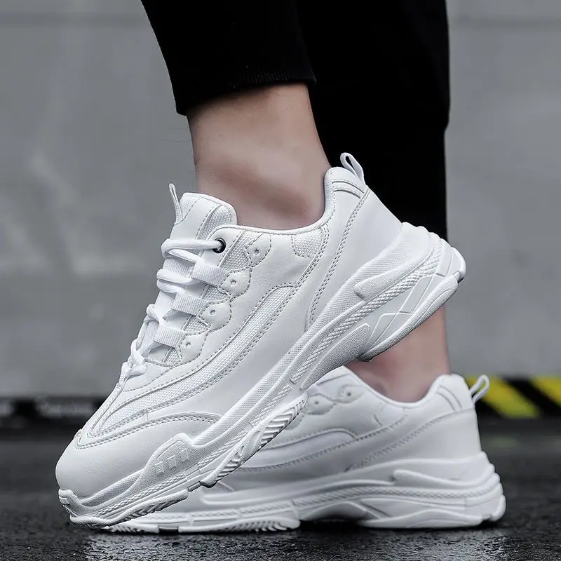 Autumn Shoes for Men 2025 New Trendy Sports Breathable Chunky Sneakers Unisex Platform Shoes Height Increase Casual