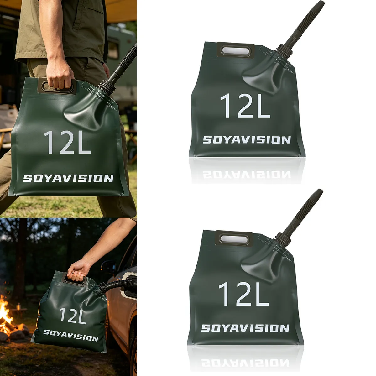 Gas Bladder For Boat Handheld Portable Oil Storage Bag Foldable Oil Transfer Bag For Drivers Motorcycles SUVs Sedans Helicopter