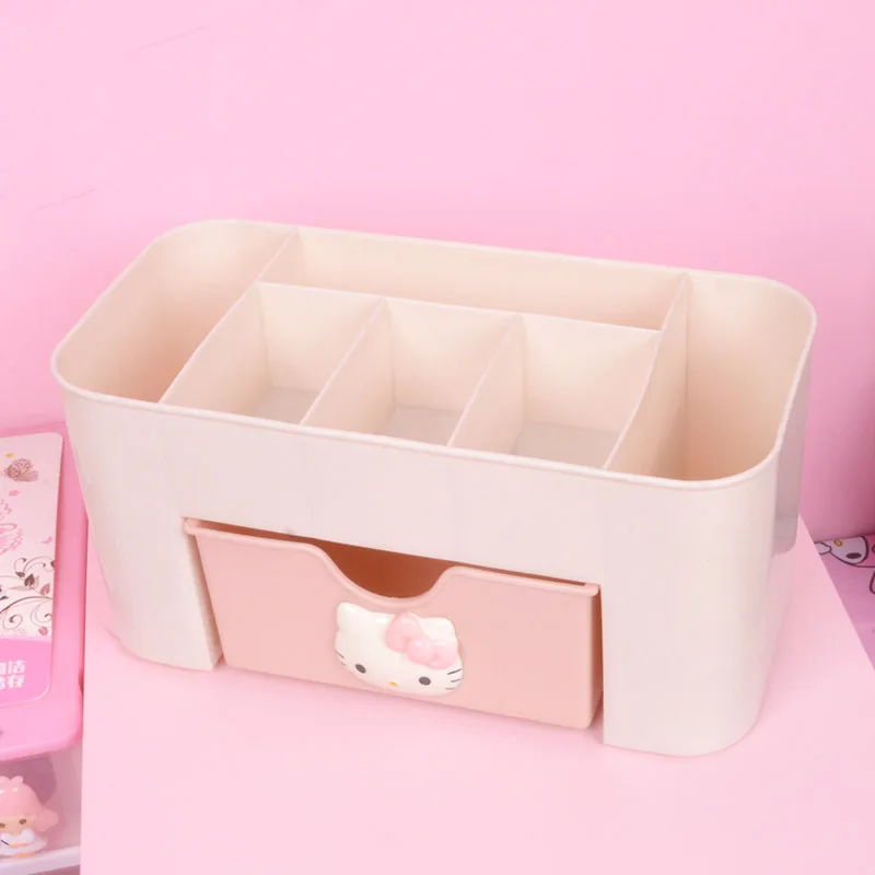 Hello Kitty Desktop Opbergdoos Creatieve Leuke Lade Opslag Mand Cosmetica Briefpapier Organizer Studentenflat Doos