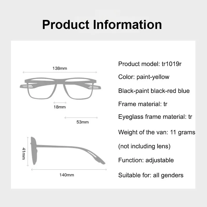 نظارات قراءة خفيفة للغاية رياضية عصرية، نظارات كبار السن عالية الدقة تحجب الضوء الأزرق، حماية مريحة للجنسين للعين، للاستخدام اليومي
