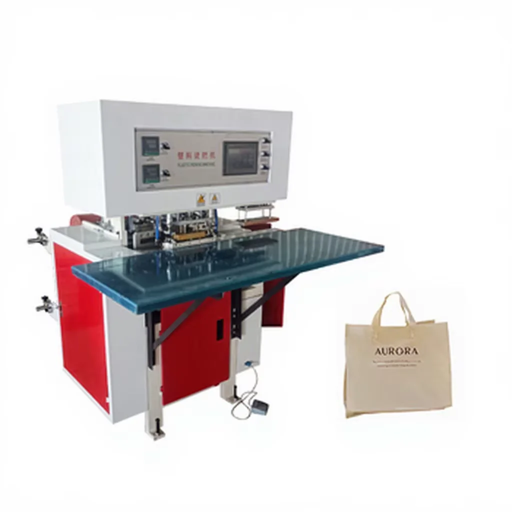 Automatic Plastic Film Sticker Bag Accessory Making Machinery Soft Ring Handle Accessory Welding Machine