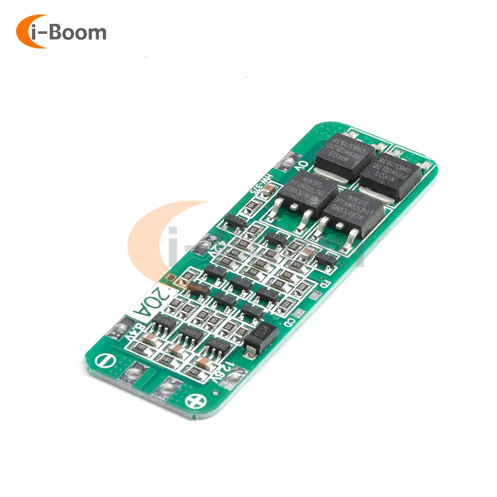 3S 20A Lithium Battery Charge/Discharge Protection Board 4MOS Tube BMS for Power Tools Battery Management System