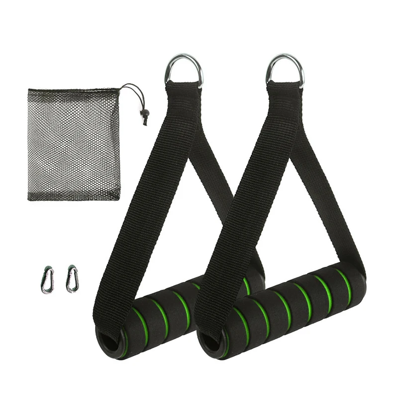 D-Ring Metal Gym Handles Grip Workout Heavy Duty Cable Machine Handle With Hook For Home Resistance Bands Fitness Accessories