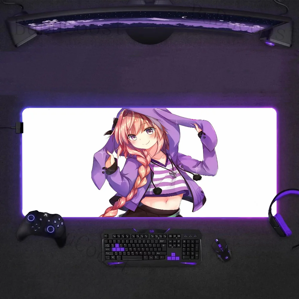 

Hot selling item Astolfo Mouse Pad Gamer Cabinet Keyboard Desk Accessories Mouse pad RGB Mats Gaming Xxl Carpet Large Mouse Pad