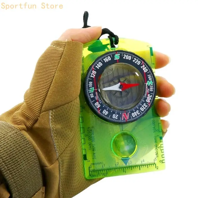 Orienteering Compasses Survival Navigation Compasses Camping Multifunctional Compasses Ruler for Map Reading Backpacking X7JD