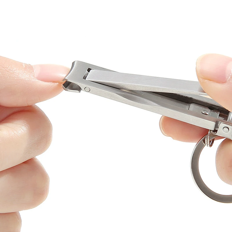 กรรไกรตัดเล็บบางเฉียบ 0.5 ซม. แบบพกพา พับได้ อเนกประสงค์ กำจัดหนังกำพร้า คีมตัดเล็บ อุปกรณ์ทำเล็บ