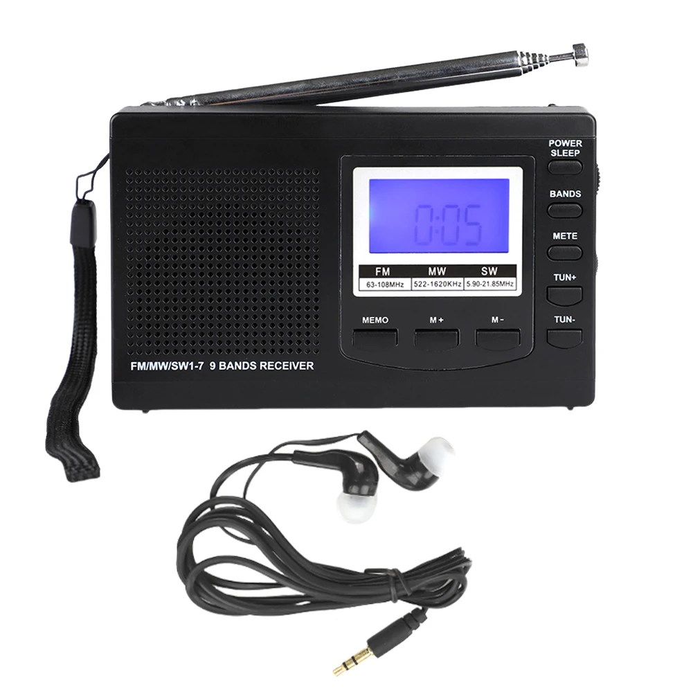 Radio portátil Antena telescópica FM MW SW Radio Vintage Radio Regalos para personas mayores